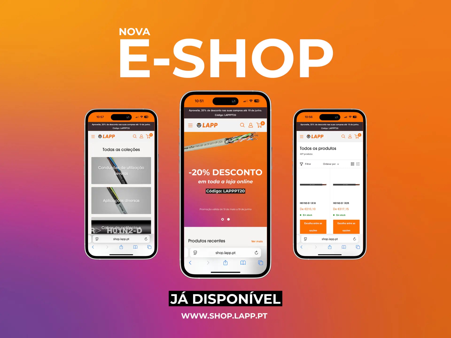 Lançamento: A Nova E-Shop da LAPP Portugal